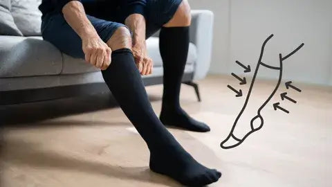 Bas de compression pour les voyages et éviter la sensation de jambes lourdes