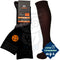 Mi-Bas De Compression Coton Unis Homme Et Femme 35/38 / Noir Chaussettes Compresion