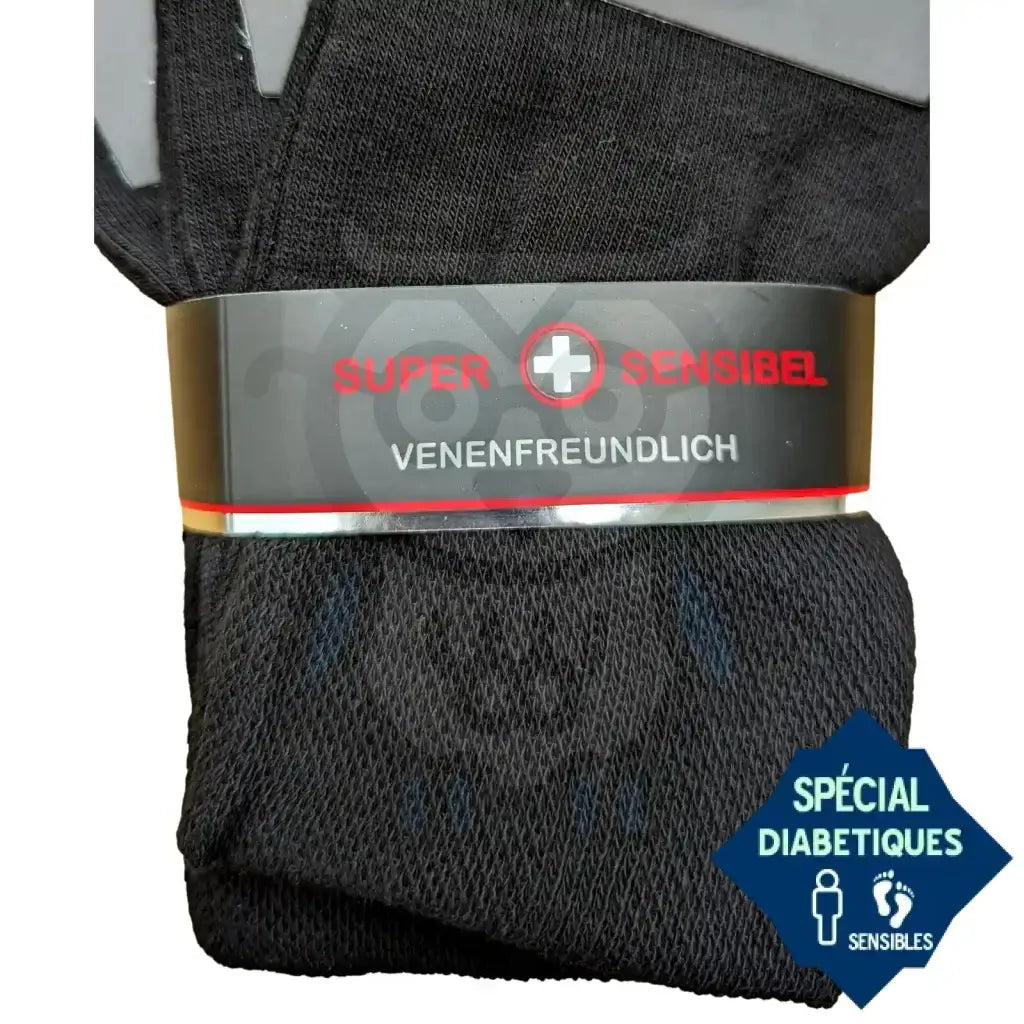 Chaussettes Diabétiques Hautes Sans Élastique – Coton Doux, Sans Couture, Idéales Pieds Sensibles