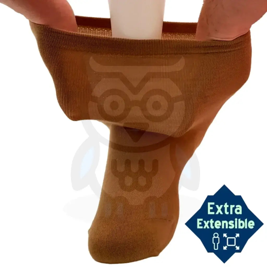Chaussettes Larges Extra-Extensibles Homme - 2 Paires Unies Extensibles