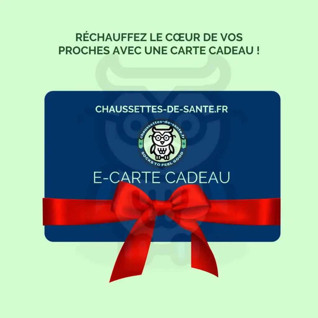 E-Carte Cadeau A Offrir | Chaussettes-De-Sante.fr 20 €