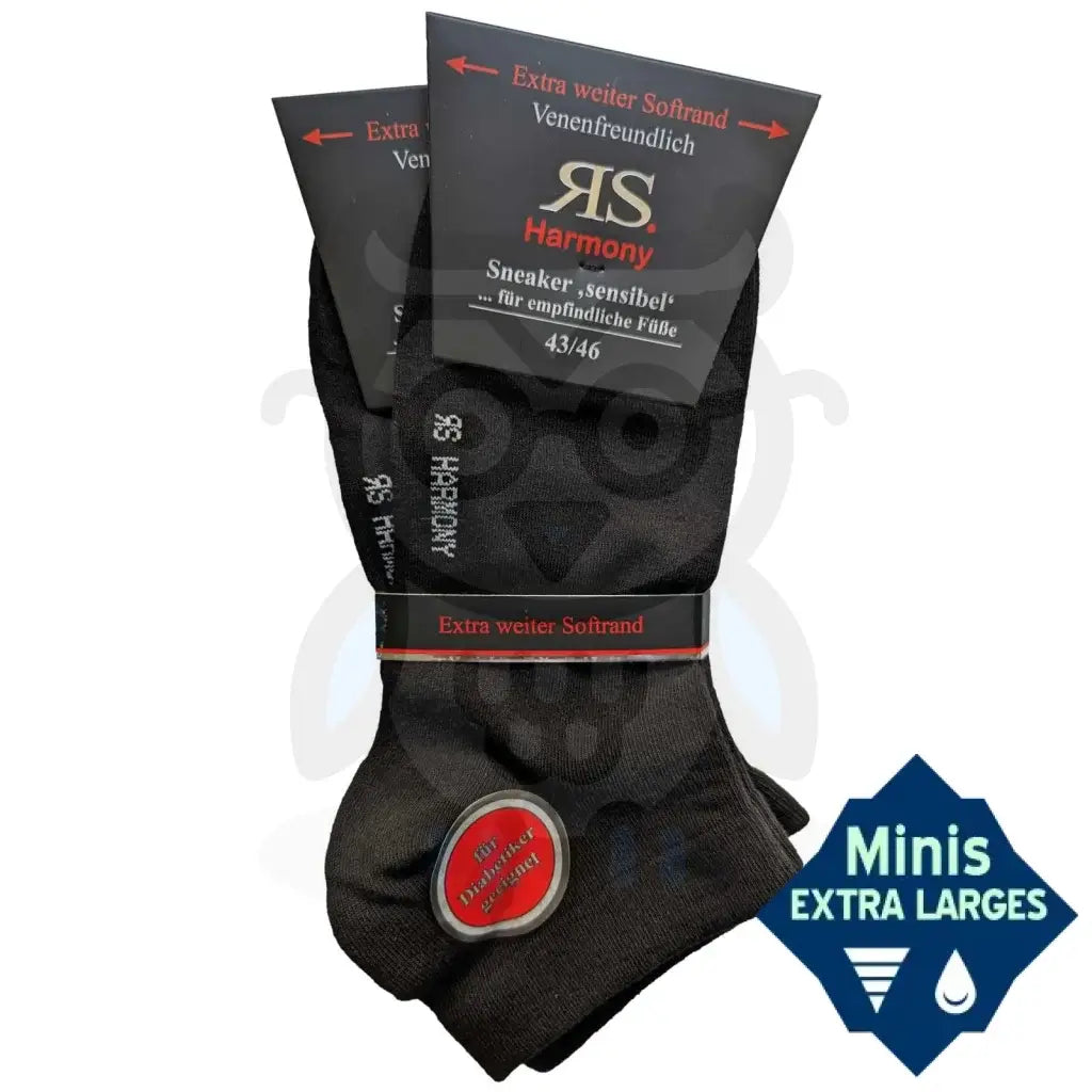 Mini Socquettes Extra Larges Diabétiques Sans Elastique 43/46