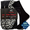Chaussettes Antidérapantes Semelle ABS Home - 2 paires - 35/38 / Noir - Chaussettes antidérapantes