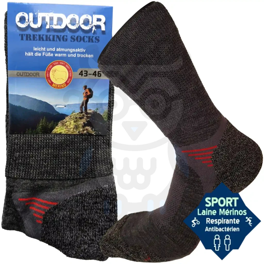 Chaussettes De Randonnée En Laine Mérinos 43/46 Sport