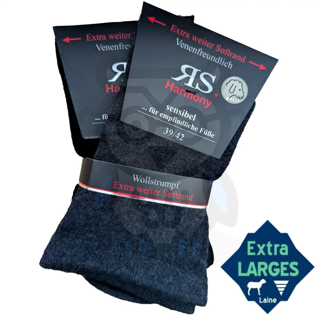 Chaussettes Extra Larges Laine - 2 paires 39/42 Chaussettes Extra Larges Laine