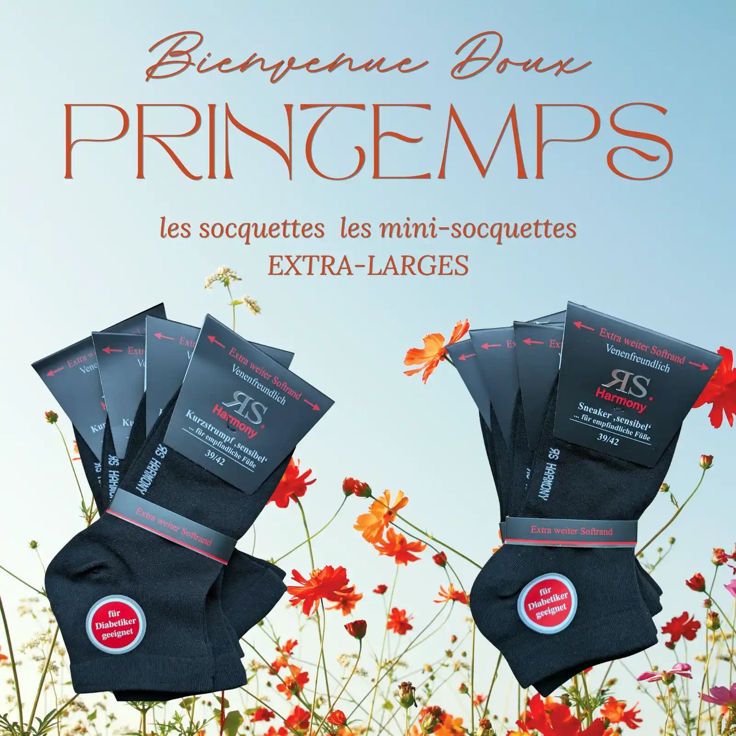 Chaussettes Pour Diabétiques - Non Contraignantes - Approuvées Par Les Medecins Pour Homme Et Femme 12 Paires Noires Chaussettes Pour Diabétiques - Non Contraignantes - Approuvées Par Les Medecins Pour Homme Et Femme 12 Paires Noires