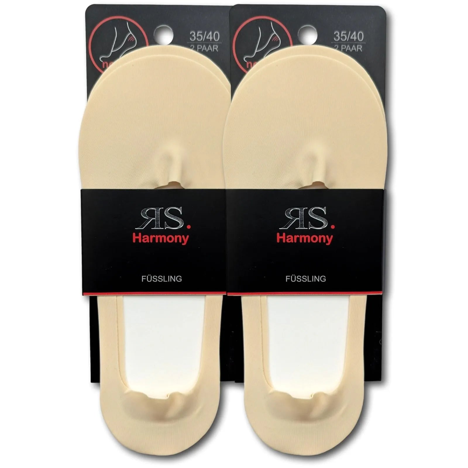 Protèges Pieds Invisibles Femme coton - Lot 4 paires