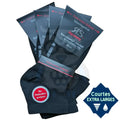 Socquettes Extra Larges Sans Elastique - 4 Paires 43/46 / Noir / Masculin Chaussettes Extra Larges